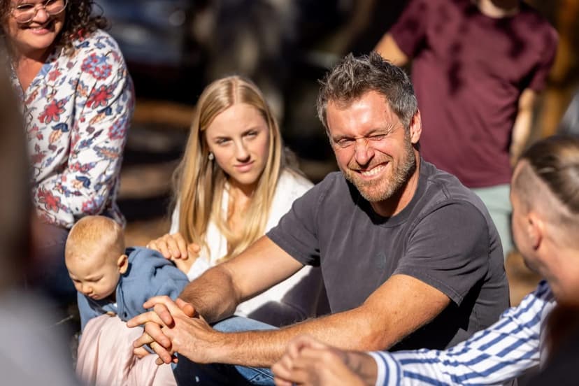 Felix Klemme in exchange with training participants